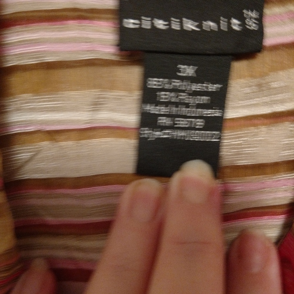 See through multi color over sized shirt